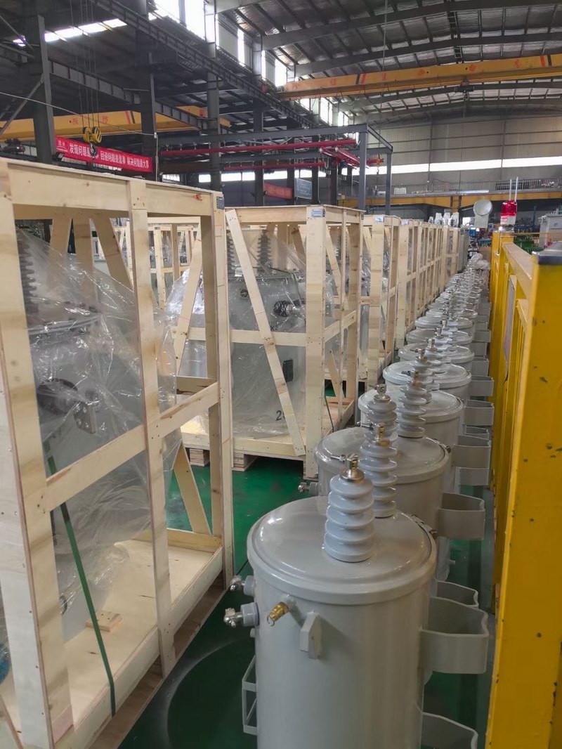 Laos single-phase cylindrical transformer project