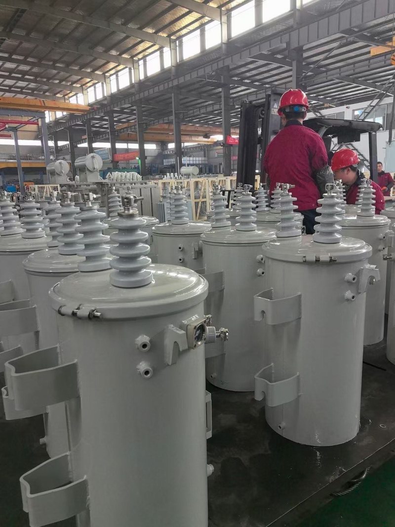 South American customer single-phase cylindrical transformer project