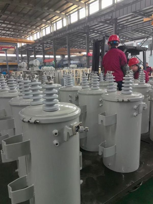 South American customer single-phase cylindrical transformer project